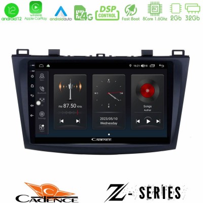 Cadence Z Series Mazda 3 2009-2014 8core Android12 2+32GB Navigation Multimedia Tablet 9