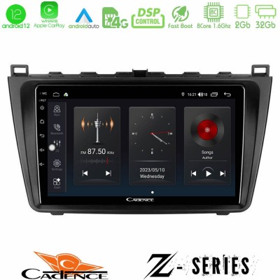 Cadence Z Series Mazda 6 2008-2012 8core Android12 2+32GB Navigation Multimedia Tablet 9