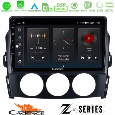 Cadence Z Series Mazda MX-5 2006-2008 8core Android12 2+32GB Navigation Multimedia Tablet 9