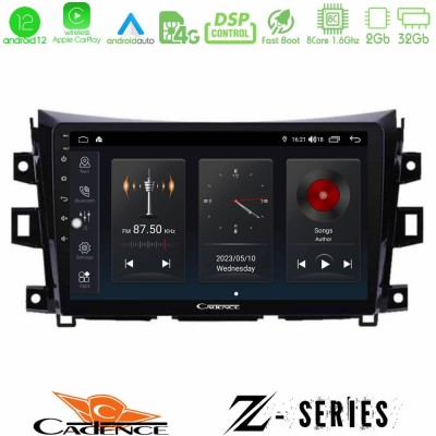 Cadence Z Series Nissan Navara NP300 8core Android12 2+32GB Navigation Multimedia Tablet 9