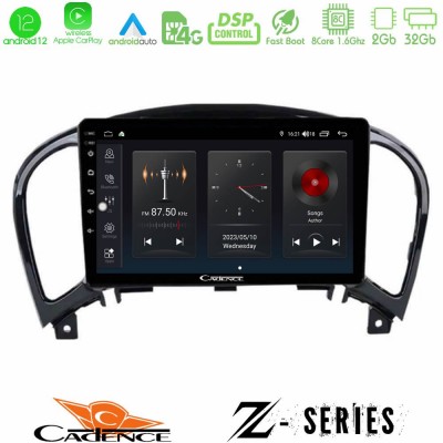 Cadence Z Series Nissan Juke 8core Android12 2+32GB Navigation Multimedia Tablet 9