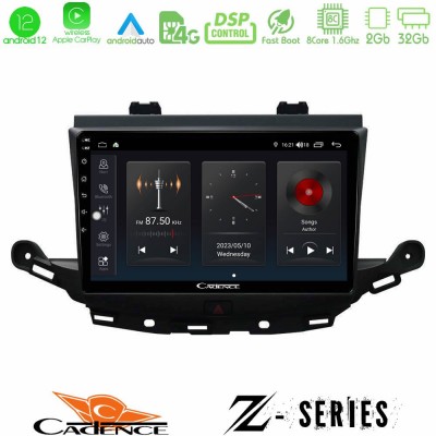 Cadence Z Series Opel Astra K 2015-2019 8core Android12 2+32GB Navigation Multimedia Tablet 9