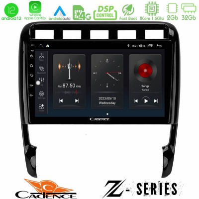 Cadence Z Series Porsche Cayenne 2003-2010 8core Android12 2+32GB Navigation Multimedia Tablet 9