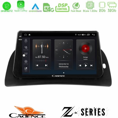 Cadence Z Series Renault Kangoo 2015-2018 8Core Android12 2+32GB Navigation Multimedia Tablet 9