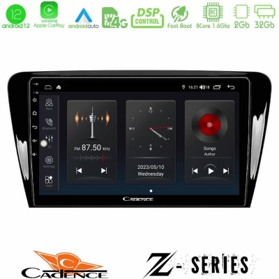 Cadence Z Series Skoda Octavia 7 8core Android12 2+32GB Navigation Multimedia Tablet 10
