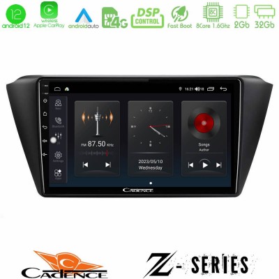 Cadence Z Series Skoda Fabia 2015-2021 8core Android12 2+32GB Navigation Multimedia Tablet 9
