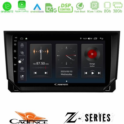 Cadence Z Series Seat Arona/Ibiza 8core Android12 2+32GB Navigation Multimedia Tablet 9