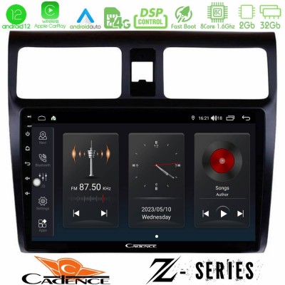 Cadence Z Series Suzuki Swift 2005-2010 8core Android12 2+32GB Navigation Multimedia Tablet 10