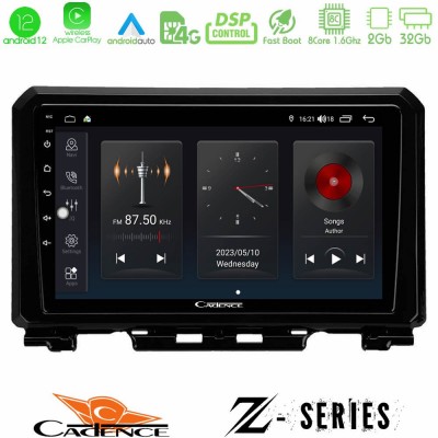 Cadence Z Series Suzuki Jimny 2018-2022 8core Android12 2+32GB Navigation Multimedia Tablet 9
