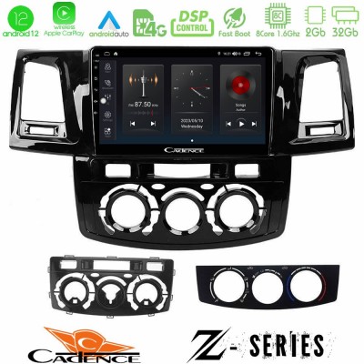 Cadence Z Series Toyota Hilux 2007-2011 8core Android12 2+32GB Navigation Multimedia Tablet 9