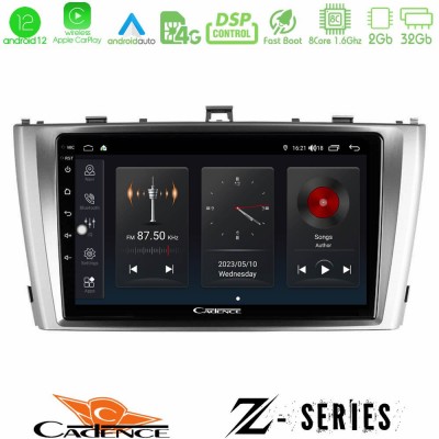 Cadence Z Series Toyota Avensis T27 8core Android12 2+32GB Navigation Multimedia Tablet 9