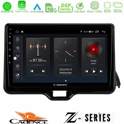 Cadence Z Series Toyota Yaris 2020-> 8Core Android12 2+32GB Navigation Multimedia Tablet 9