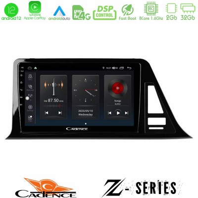 Cadence Z Series Toyota CH-R 8core Android12 2+32GB Navigation Multimedia Tablet 9