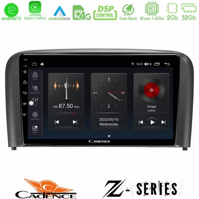 Cadence Z Series Volvo S80 1998-2006 8core Android12 2+32GB Navigation Multimedia Tablet 9