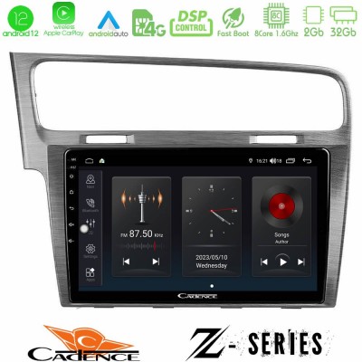 Cadence Z Series VW GOLF 7 8core Android12 2+32GB Navigation Multimedia Tablet 10