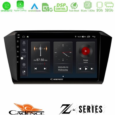 Cadence Z Series VW Passat 8core Android12 2+32GB Navigation Multimedia Tablet 10