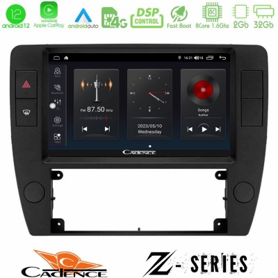 Cadence Z Series VW Passat B5 2001-2005 8core Android12 2+32GB Navigation Multimedia Tablet 9