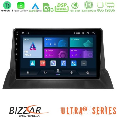 Bizzar Ultra Series Mazda 6 2002-2006 8core Android13 8+128GB Navigation Multimedia Tablet 10