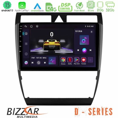 Bizzar D Series Audi A6 (C5) 1997-2004 8core Android13 2+32GB Navigation Multimedia Tablet 9