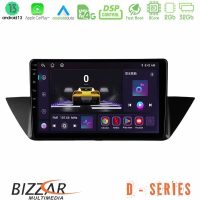 Bizzar D Series BMW Χ1 E84 8Core Android13 2+32GB Navigation Multimedia Tablet 10