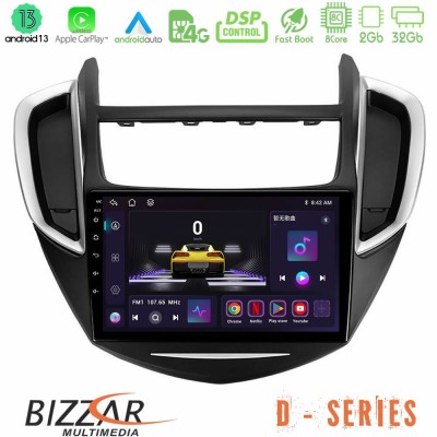Bizzar D Series Chevrolet Trax 2013-2020 8core Android13 2+32GB Navigation Multimedia Tablet 9
