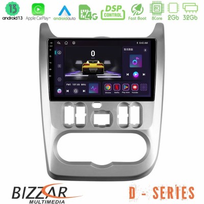 Bizzar D Series Dacia Duster/Sandero/Logan 8core Android13 2+32GB Navigation Multimedia Tablet 9