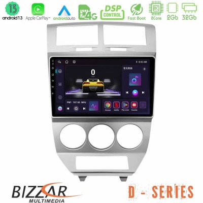 Bizzar D Series Dodge Caliber 2006-2011 8core Android13 2+32GB Navigation Multimedia Tablet 10