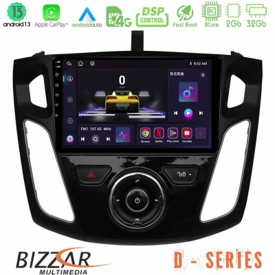 Bizzar D Series Ford Focus 2012-2018 8core Android13 2+32GB Navigation Multimedia Tablet 9