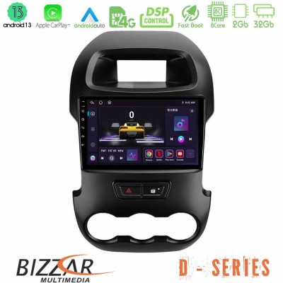 Bizzar D Series Ford Ranger 2012-2016 8core Android13 2+32GB Navigation Multimedia Tablet 9