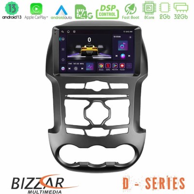 Bizzar D Series Ford Ranger 2012-2016 8Core Android13 2+32GB Navigation Multimedia Tablet 9