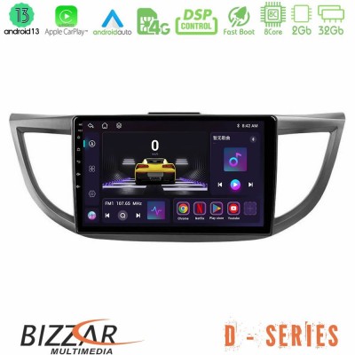 Bizzar D Series Honda CRV 2012-2017 8core Android13 2+32GB Navigation Multimedia Tablet 9