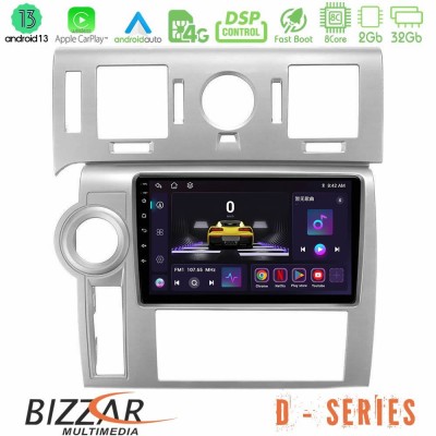 Bizzar D Series Hummer H2 2008-2009 8core Android13 2+32GB Navigation Multimedia Tablet 9