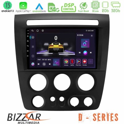 Bizzar D Series Hummer H3 2005-2009 8core Android13 2+32GB Navigation Multimedia Tablet 9