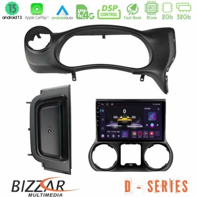 Bizzar D Series Jeep Wrangler 2014-2017 8Core Android13 2+32GB Navigation Multimedia Tablet 9