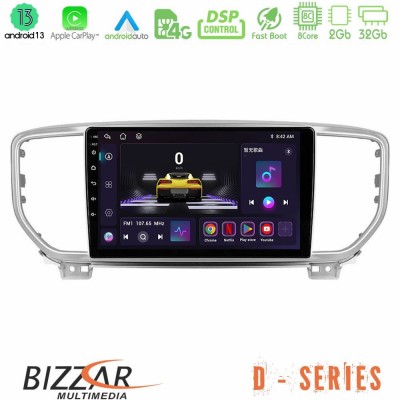 Bizzar D Series Kia Sportage 2018-2021 8Core Android13 2+32GB Navigation Multimedia Tablet 9