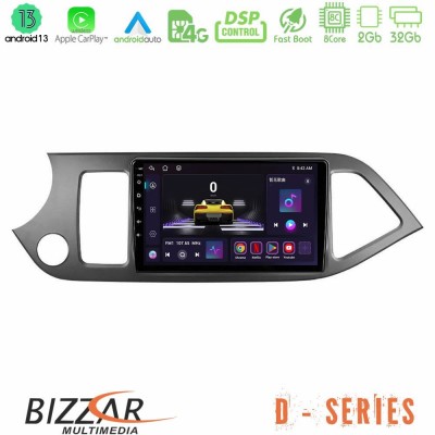 Bizzar D Series Kia Picanto 8core Android13 2+32GB Navigation Multimedia Tablet 9