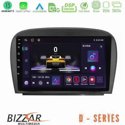 Bizzar D Series Mercedes SL Class 2005-2011 8Core Android13 2+32GB Navigation Multimedia Tablet 9
