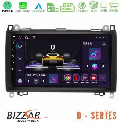 Bizzar D Series Mercedes A/B/Vito/Sprinter Class 8core Android13 2+32GB Navigation Multimedia Tablet 9