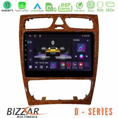 Bizzar D Series Mercedes C Class (W203) 8core Android13 2+32GB Navigation Multimedia Tablet 9
