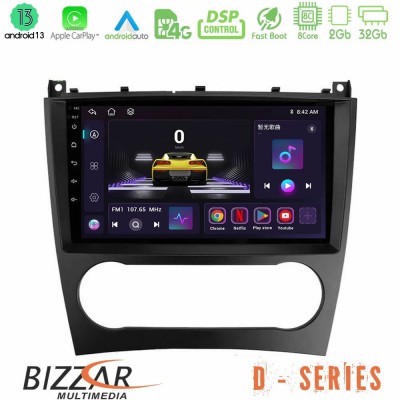 Bizzar D Series Mercedes W203 Facelift 8core Android13 2+32GB Navigation Multimedia Tablet 9