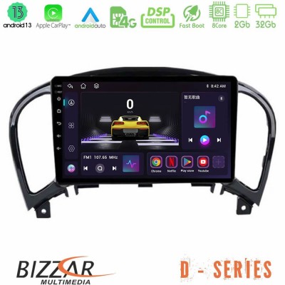 Bizzar D Series Nissan Juke 8core Android13 2+32GB Navigation Multimedia Tablet 9