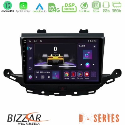 Bizzar D Series Opel Astra K 2015-2019 8core Android13 2+32GB Navigation Multimedia Tablet 9