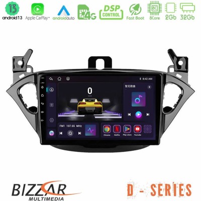 Bizzar D Series Opel Corsa E/Adam 8core Android13 2+32GB Navigation Multimedia Tablet 9