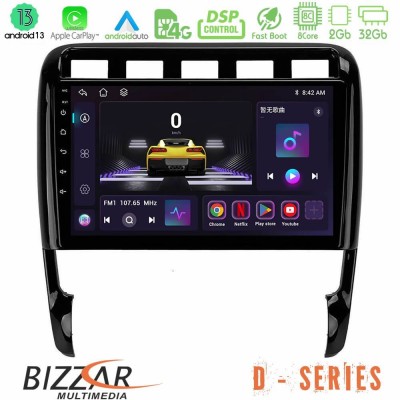 Bizzar D Series Porsche Cayenne 2003-2010 8core Android13 2+32GB Navigation Multimedia Tablet 9