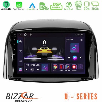 Bizzar D Series Renault Koleos 2007-2015 8Core Android13 2+32GB Navigation Multimedia Tablet 9