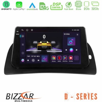 Bizzar D Series Renault Kangoo 2015-2018 8Core Android13 2+32GB Navigation Multimedia Tablet 9