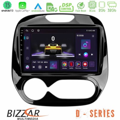Bizzar D Series Renault Captur 2013-2019 (Auto AC) 8core Android13 2+32GB Navigation Multimedia Tablet 9