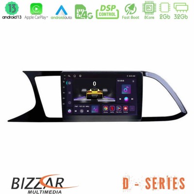 Bizzar D Series Seat Leon 2013 – 2019 8core Android13 2+32GB Navigation Multimedia Tablet 9