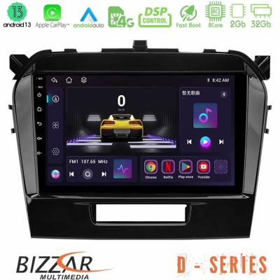 Bizzar D Series Suzuki Vitara 2015-2021 8core Android13 2+32GB Navigation Multimedia Tablet 9