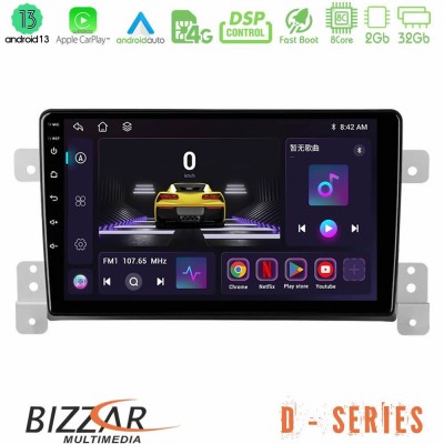 Bizzar D Series Suzuki Grand Vitara 8core Android13 2+32GB Navigation Multimedia Tablet 9